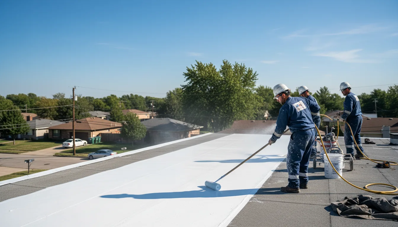 Commercial roof coating in Idabel, OK near me